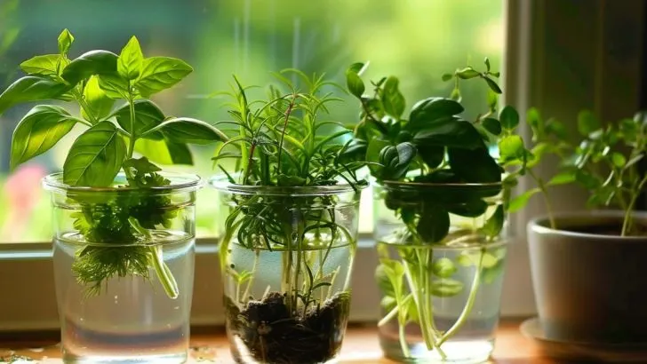 17 Kräuter, die man das ganze Jahr über im Wasser anbauen kann
