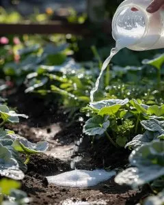 Seifenwasser ist der Schutz des Gärtners