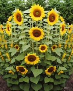 Sonnenblumenkreis in Ihrem Garten