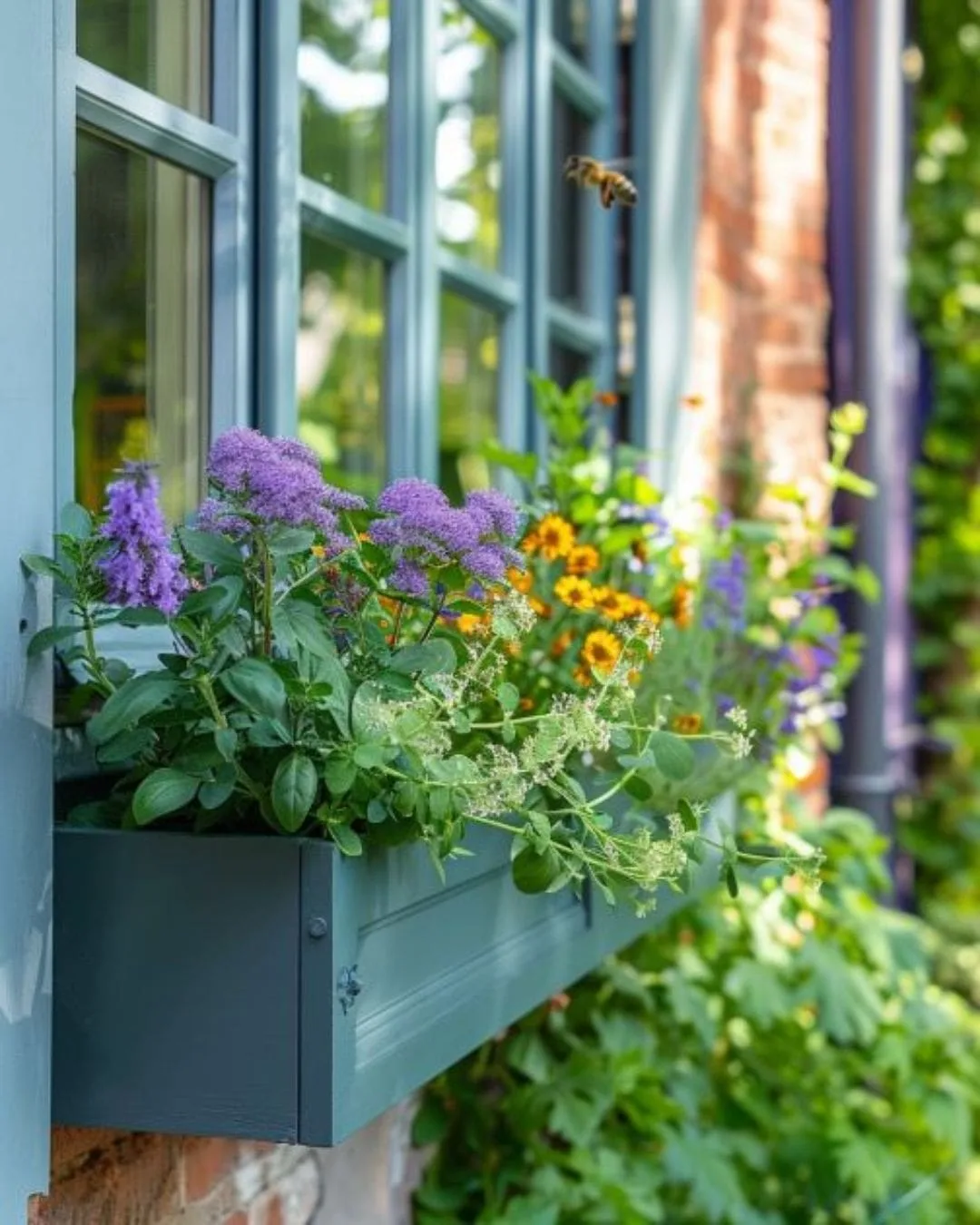 Mit diesen 10 Kräutern verwandeln Sie Ihren Blumenkasten in ein Bienenparadies
