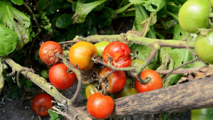 Eine geteilte Tomate essen oder nicht, das ist hier die Frage