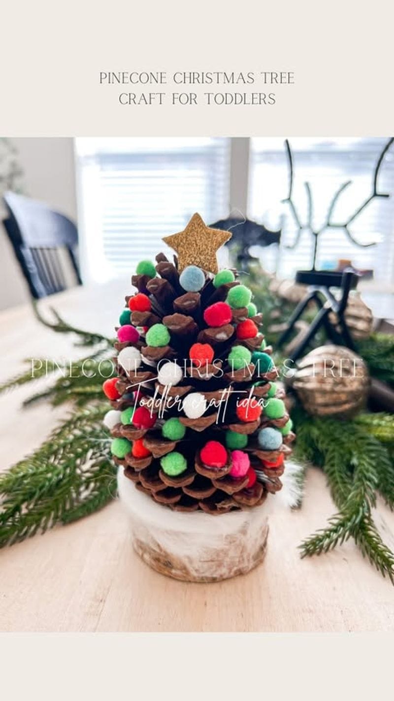 Mini Pinecone Christmas Trees