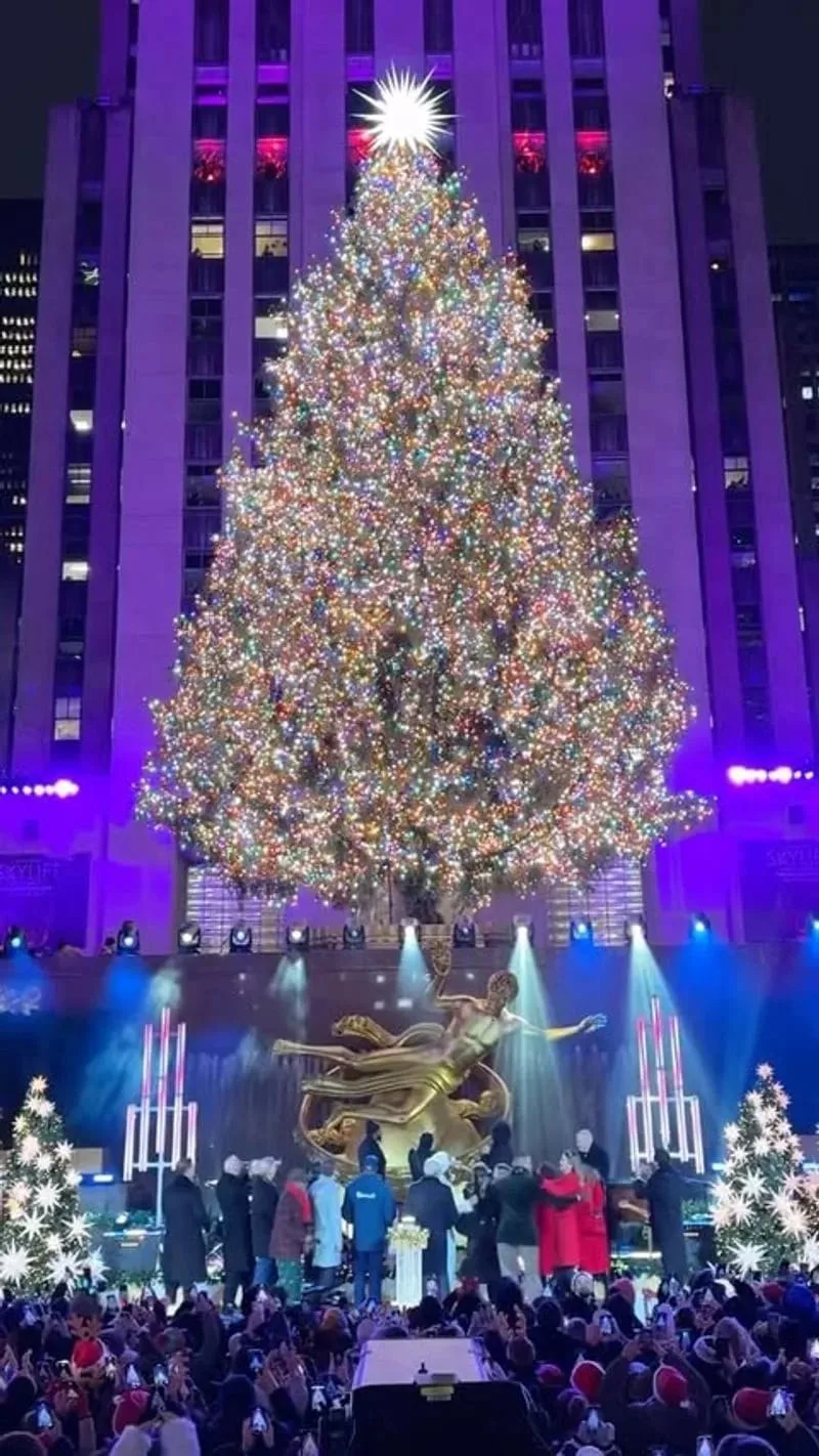 Rockefeller Center Christmas Tree Lighting, New York City, USA